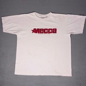 Vintage 90s Mecca USA Since Day‎ One T-Shirt White Mens XL Hip Hop Streetwear